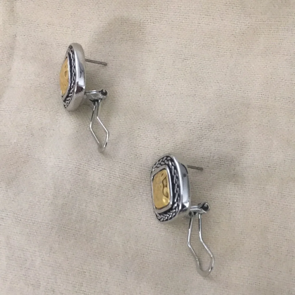 Gold and Silver Earrings - Picture 6 of 7